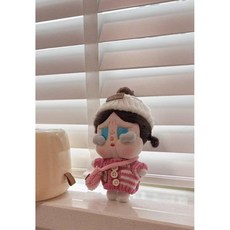 팝마트 크라이베이비 스웨터 컬렉션 세트 인형옷 휴가 일기 시리즈 인형제외, 모자+핑크스웨터+가방 세트-인형 제외, 1세대와 2세대는 보편적입니다