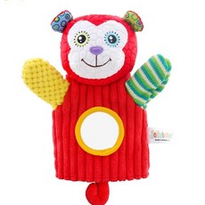 幼齒小舖 手偶安撫玩具 嬰兒玩具 可愛動物玩偶, 1個, 手偶安撫玩具_小猴子