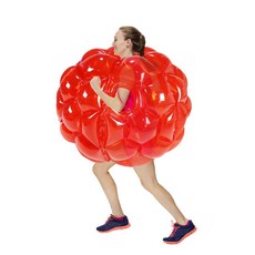 버블슈트 버블사커 범퍼볼 버블수트 체육대회 범퍼 데굴이 스포츠 에어 에어볼 슈트, B. 90 cm 레드, 1개