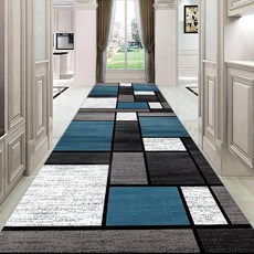Fowod 북유럽 패턴 복도 카펫 롱카페트 미끄럼 방지 빨 수