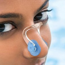 실리콘 수영코마개 집게형 다이빙 스위밍 배영 콧구멍막이 수영연습, 블랙, 1개