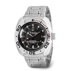 Vostok | VDV Komandirskie 군사 사령관 공군 기계식 40mm 손목 시계 | 모델 431021 | WR 20m | 블러 그린 다이얼 기계식 시계 | 야광 도트