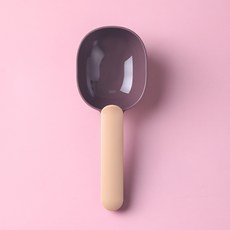 寵物專用撞色飼料勺, 1個, 咖啡粉