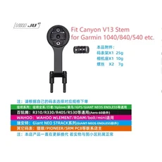 CANYON V13 스템용 CNC 알루미늄 자전거 컴퓨터 마운트 GOPRO Garmin Wahoo IGPS Bryton용, 04 For Garmin