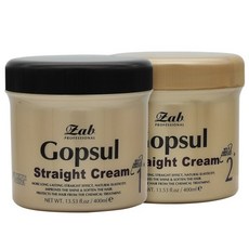 모나리자 자브 곱슬 매직 스트레이트 크림 1 2제 400ml, 2개