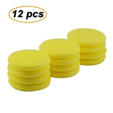 12-3pcs 자동차 라운드 연마 패드 왁싱 스폰지 폼 장치 자세히 도구 청소 액세서리, 02 12pcs