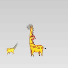 성장 기록 키재기 시트지 동물친구들dud2+3nzv