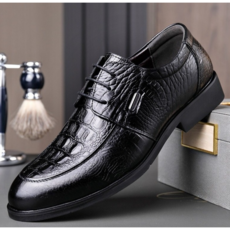 닥스키즈 남성 비즈니스 악어무늬 구두 고급 사계절 소가죽 남성구두
