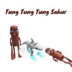 Tung Tung Tung SAHUR 球棒木頭Tralalero tralala 3D列印運動鞋