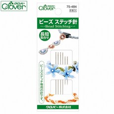 [청라핸즈] 크로바 비즈 스티치 손바늘 0.41 x 33.3mm 54.6mm (75-484)
