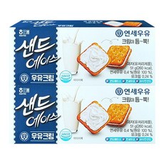 해태 샌드에이스 우유크림, 51g, 2개