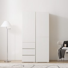 보루네오 마르체 모엔 1000 서랍 시스템 옷장 세트 BKC816C, 화이트