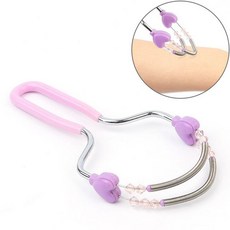 1/2구성 2단 스프링 잔털 제모기 얼굴 솜털 제거 실면도 모근 제거기, 2개