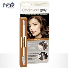 투-인-원 7g 마스카라 & 립그로스 투 타입 새치커버 USA 직수입, 밝은 갈색, 1개