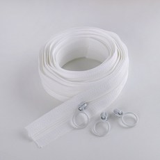 3호 링고리슬라이더(3p) 3호 (270cm)나일론 코일지퍼, 1개, 화이트