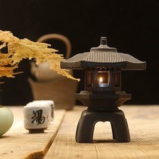 古風長安燈燭臺擺件，茶室禪意復古香薰爐, 燈燭臺禪意復古香薰爐客廳茶室擺件精品茶道