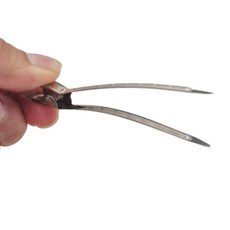 세팅용 철핀 샵 메이크업 짧은머리 미용실 실버 9cm 4.5cm 1P, 1개