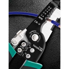 전선 스트리핑 플라이어 다기능 만능 플라이어 전기 테스트 절연 핸들 그린, 1개, 6인치 롱노즈 플라이어