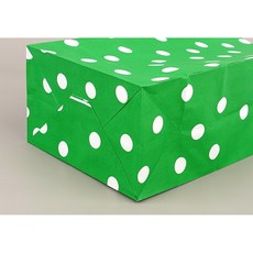 귀여운 직사각 도트 각대봉투 어린이집 간식 과자 쿠키 구디백 선물 포장 종이 봉투 페이퍼백, 검정