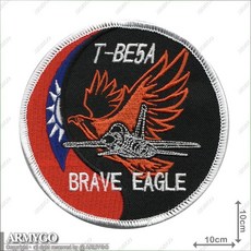 【ARMYGO】空軍 T-BE5A BRAVE EAGLE 勇鷹機種章，精緻模型，軍事收藏，展現愛國情懷, 1個, 不車魔鬼氈