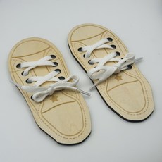 에듀우드 신발끈 묶기 우드 DIY, 1개