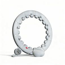 DBL 智能呼啦圈 M碼-75kg以內【腰圍65-95cm】約1Kg重量 紫色 可拆卸調節 磁石按摩呼拉圈, 白色【智能計數】,L碼100kg以內【腰圍65-115cm】, 1個, 1kg