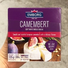 엠보그 까망베르 치즈, 3개, 125g