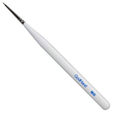 日本神之手GodHand神之筆超極細柔軟毛點刷0.5mm寬短毛筆GH-EBRSUP-GT, 1個, 白色