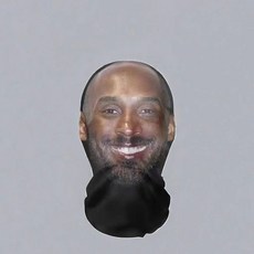 3D惡搞面具頭套，cosplay派對演出道具，庫里詹姆斯科比梅西C羅人臉面具, 1個, 科比【仿真頭套】