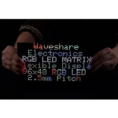 Waveshare RGB 풀 컬러 LED 매트릭스 패널 64x64 4096 RGB LED 2mm 피치 밝기 조절 가능 디스플레이 텍스트 다채로운 이미지 애니메이션, 96x48-2.5mm 피치 플렉시블