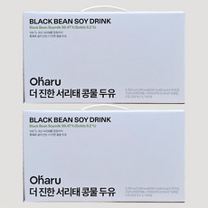 오하루 더 진한 서리태 콩물 두유, 30개, 180ml