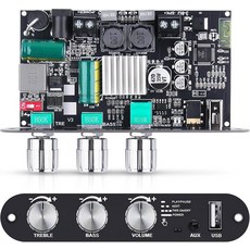 Woopker 2팩 ZK-1001U 블루투스 5.3 모노 앰프 보드 TWS 포함 100W 전원 출력 차량/가정/실외 DIY 스피커용 미니 오디오 앰프 넓은 전압 입력 D, 블랙-1001U
