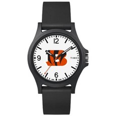 Timex 남성용 아레나 40mm 시계 - 신시내티 벵갈스 블랙.