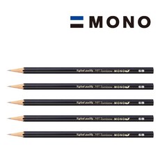 톰보 모노연필 J, (모노J), 5개, 6B