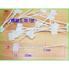 標籤扎帶指示牌50條裝，標示牌標籤帶，尼龍自鎖束繩，辦公室收納整理好幫手, 1個