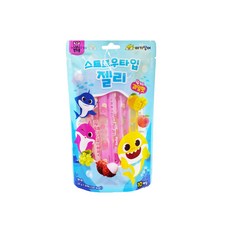 핑크퐁 아기상어 스트로우타입 젤리 10p 랜덤발송, 200g, 1개, 복숭아맛, 리치맛, 망고맛, 샤인머스캣맛