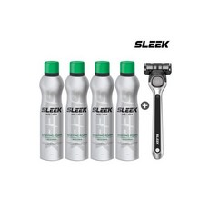 페이스 아쿠아 쉐이빙폼 250ml 5개 피부보호 수분공급, SLEEK 슬릭 모션 쉐이빙폼 210ml 4개+증정(엣