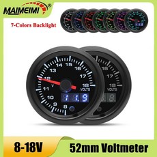 자동차 게이지 전압계 보트 해양 요트 트럭 자동차용 전압, 기본, 1개