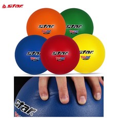 스타 피구공 2호 3호 4호 안전 소프트볼 학교 체육교구, 옐로우, 1개