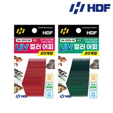 HDF 해동 UV 컬러 천연어피 낚시바늘 자작채비용 HA-2525, 레드