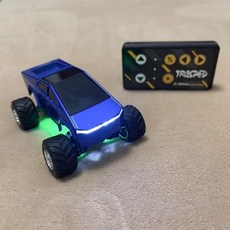 원격 제어 멀티 트레일러 RV 다중 섹션 열차 가능 3단 변속 충전 장난감 자동차, 배터리 25분, 1개, 파란색(트레일러 없음)