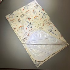 西松屋隔尿墊幼稚園芝麻街透氣純棉夏季床墊保潔墊 午睡墊 床墊 嬰兒床墊 米奇米妮 防水, 1個, 小豬（隔尿薄款）70×120cm