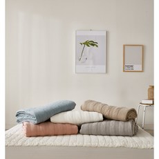 [100%천연오가닉] 국내산 순면 마인 피그먼트 여름이불 매트 패드, 핑크