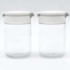 화이트 양념통 시노글라스 유리 조미료통 2p 89197EA 1(ea), 200ml 2P 화이트