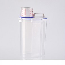 견과류 디스펜서 사료 뷔페 간식통 시리얼 곡물 보관용기, 1개, 기본 색상