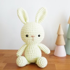 [JW손뜨개] 코바늘 토끼 인형 초보 만들기 패키지+동영상, 연연두