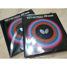 古大體育 Butterfly TENERGY 05 HARD 膠皮 提升旋轉 增加穩定性 專業級, 1個, 紅1.9