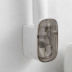 센티브 무타공 자동 치약 디스펜서, 그레이, 1개