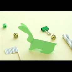 유치원 어린이집 수업 귀여운 토끼 메모지 25매 x 10개