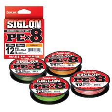 선라인 시그론 8합사 낚시줄 150m, 오렌지, 1개